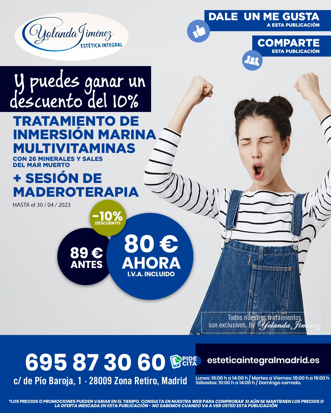 Ofertas centro de estetica Madrid - Tratamientos faciales mes de Abril de 2023