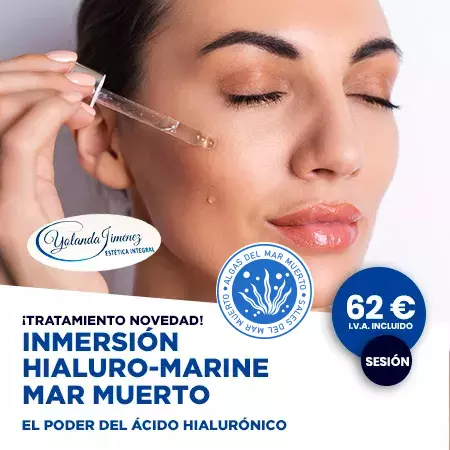 Tratamiento facial con ácido hialuronico y algas del Mar Muerto en Barrio Salamanca y Retiro, Madrid