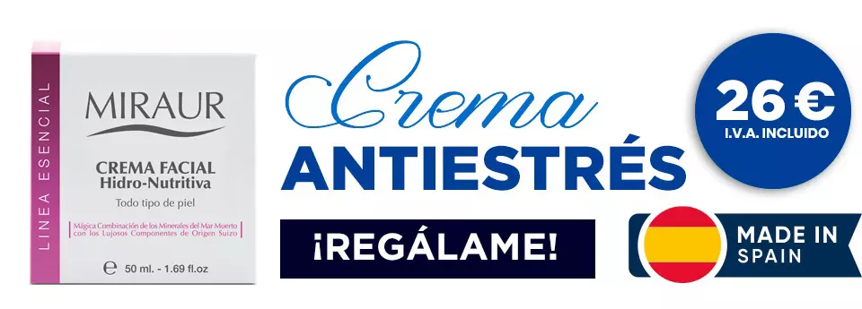 CREMA HIDRATANTE NUTRITIVA ANTIESTRÉS. Regalo para el día de la mujer y el día del padre