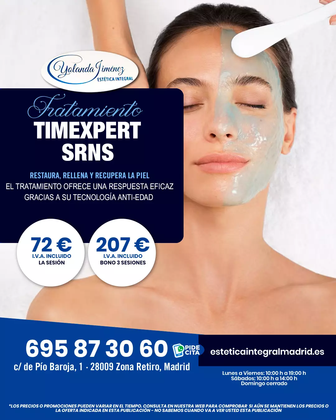 Nuevas Promociones y Ofertas en tratamientos faciales y corporales en Sainz de Baranda, Doctor Esquedo, Goya, Retiro y Barrio Salamanca, Madrid